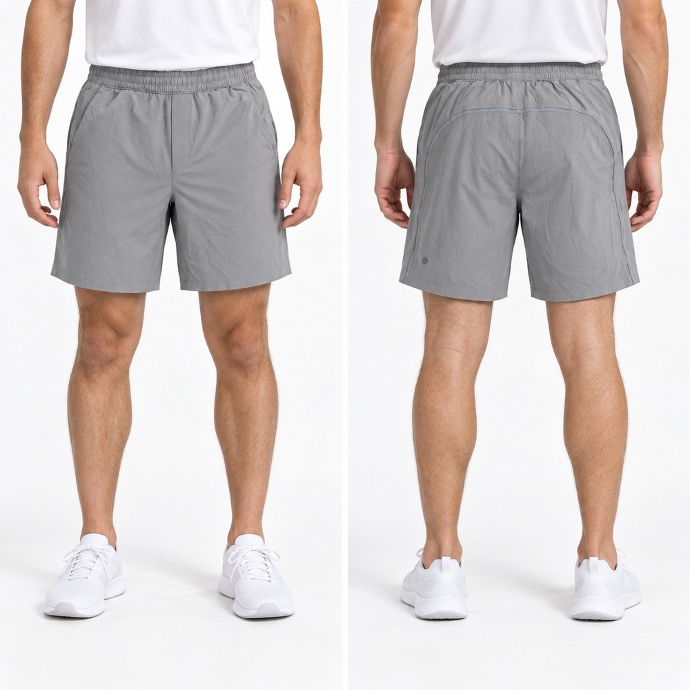 Lululemon Pace Breaker Shorts Mens Medium Gray 7 Inch Inseam Liner Activewear
